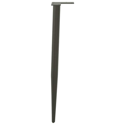 Console Table Legs Conical Shape 4 pcs Anthracite 72-73 cm Steel