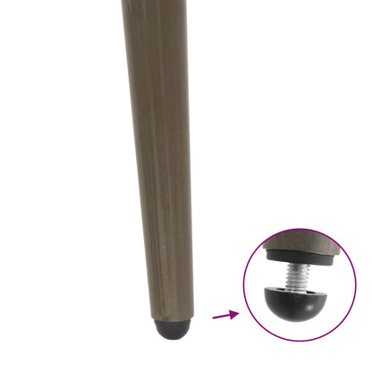 Console Table Legs Conical Shape 4 pcs Natural Steel 72-73 cm Steel