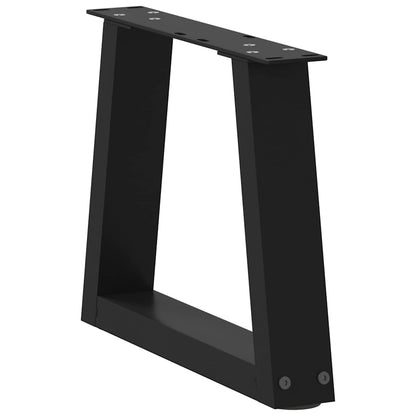 Coffee Table Legs V-Shape 2 pcs Black 30x(30-31.3) cm Steel