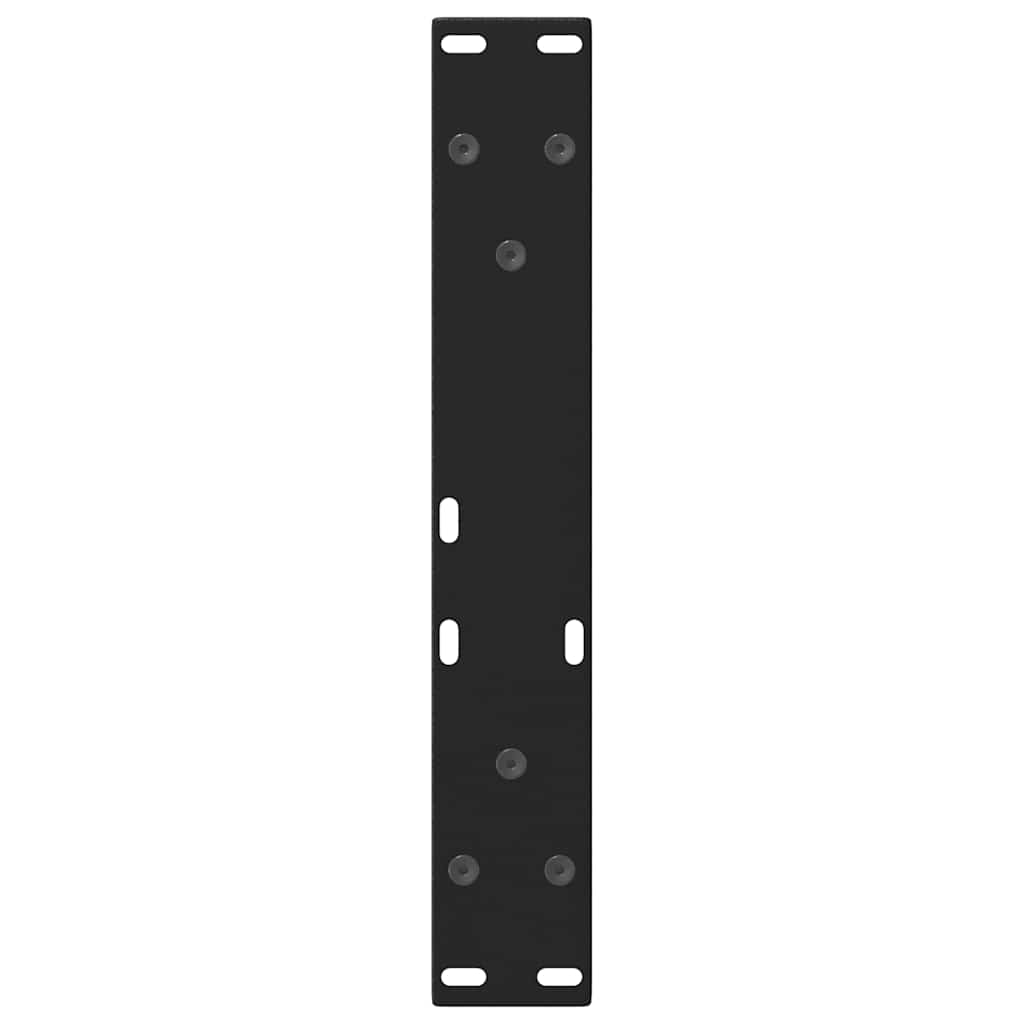 Coffee Table Legs V-Shape 2 pcs Black 30x(30-31.3) cm Steel