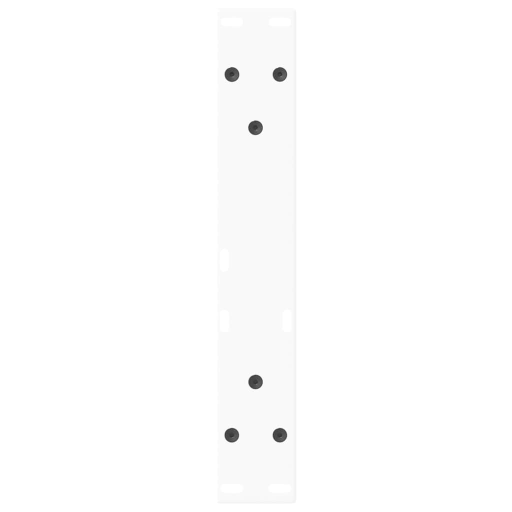 Coffee Table Legs V-Shape 2 pcs White 30x(30-31.3) cm Steel