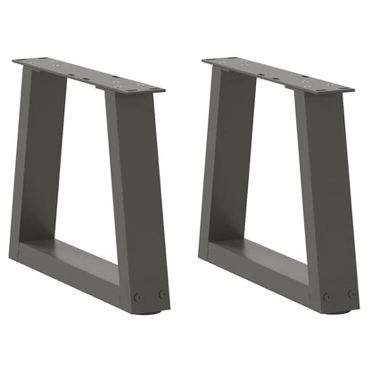 Coffee Table Legs V-Shape 2 pcs Anthracite 30x(30-31.3) cm Steel