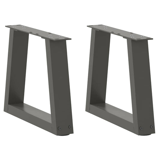 Coffee Table Legs V-Shape 2 pcs Anthracite 30x(30-31.3) cm Steel