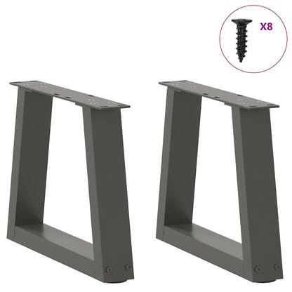 Coffee Table Legs V-Shape 2 pcs Anthracite 30x(30-31.3) cm Steel