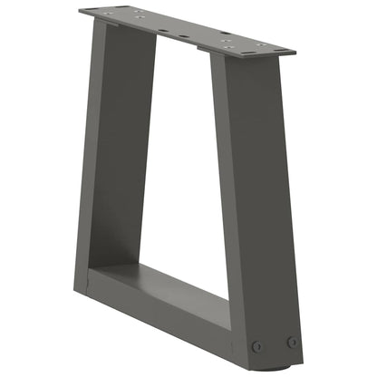Coffee Table Legs V-Shape 2 pcs Anthracite 30x(30-31.3) cm Steel