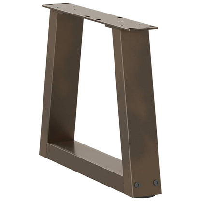 Coffee Table Legs V-Shape 2 pcs Natural Steel 30x(30-31.3) cm Steel