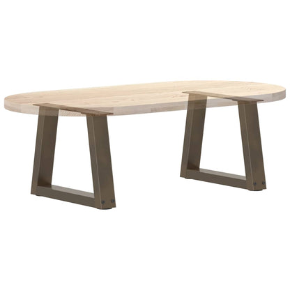 Coffee Table Legs V-Shape 2 pcs Natural Steel 30x(30-31.3) cm Steel