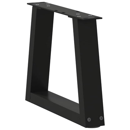 Coffee Table Legs V-Shape 2 pcs Black 40x(30-31.3) cm Steel