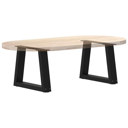 Coffee Table Legs V-Shape 2 pcs Black 40x(30-31.3) cm Steel
