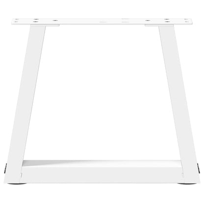 Coffee Table Legs V-Shape 2 pcs White 40x(30-31.3) cm Steel