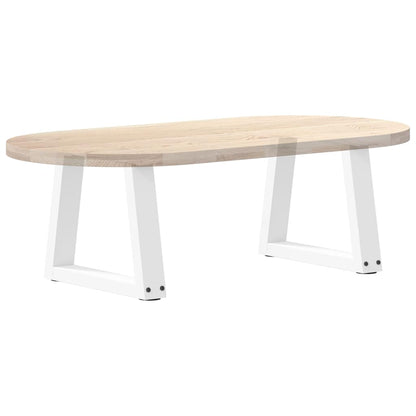 Coffee Table Legs V-Shape 2 pcs White 40x(30-31.3) cm Steel