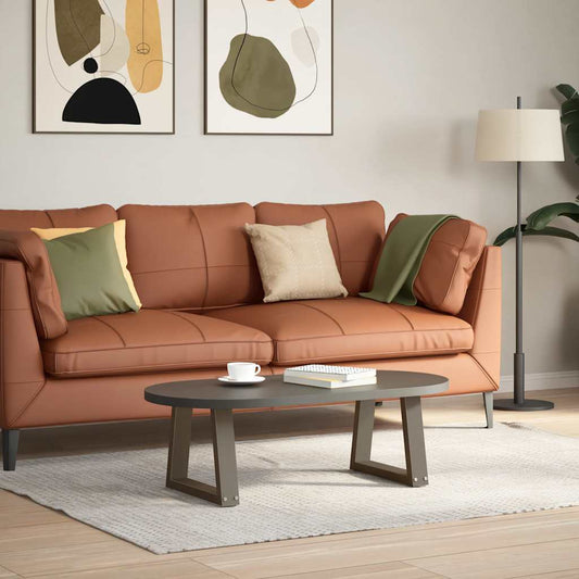 Coffee Table Legs V-Shape 2 pcs Natural Steel 40x(30-31.3) cm Steel