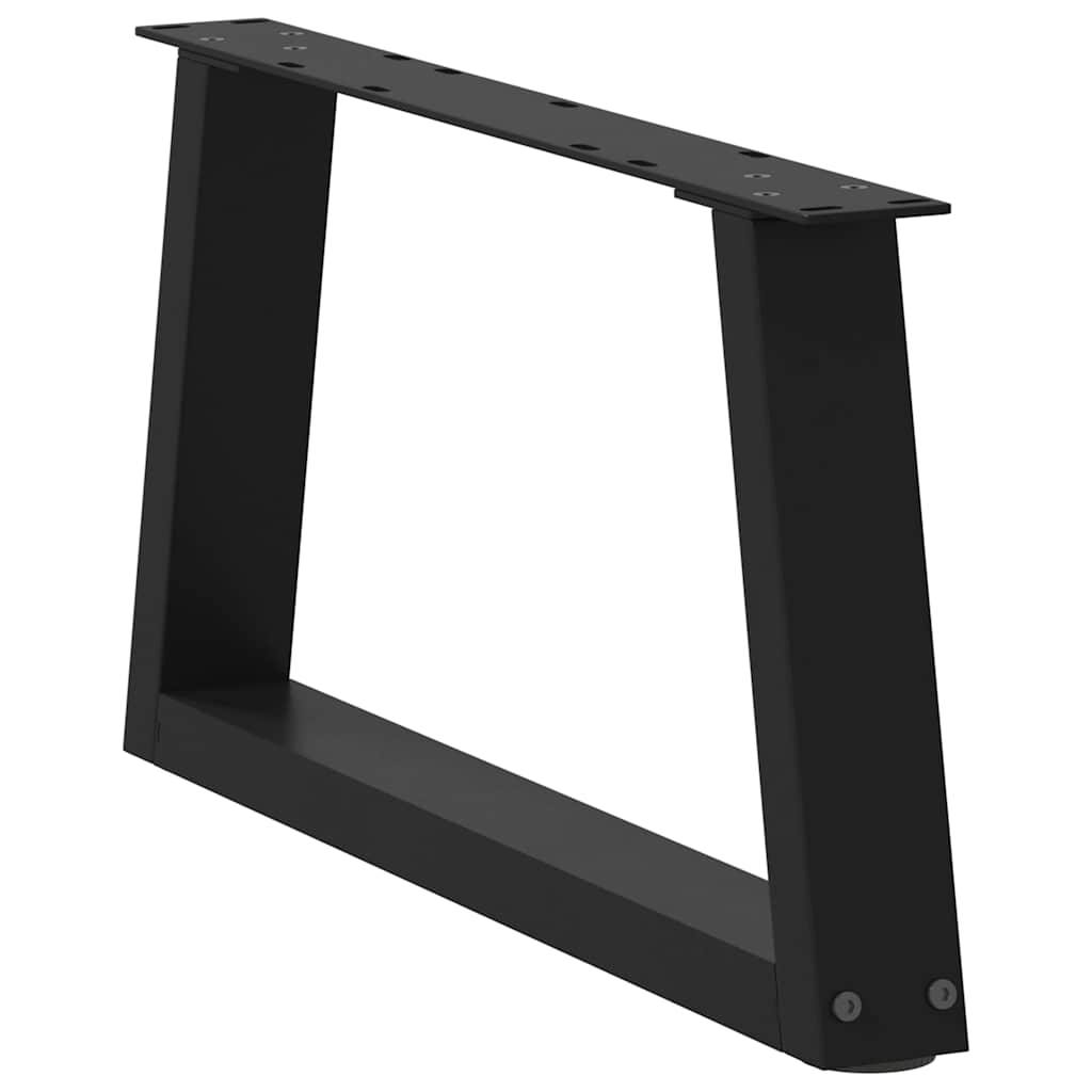 Coffee Table Legs V-Shape 2 pcs Black 50x(30-31.3) cm Steel