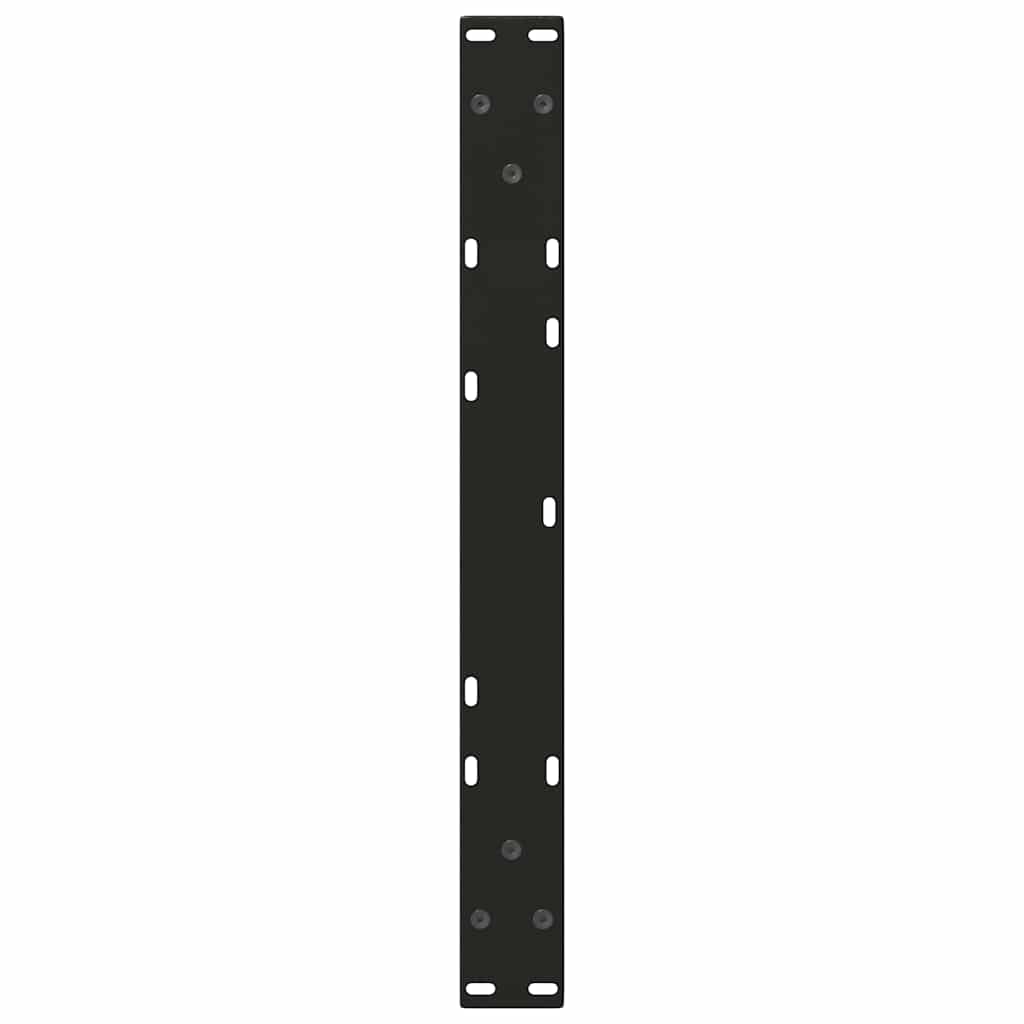 Coffee Table Legs V-Shape 2 pcs Black 50x(30-31.3) cm Steel