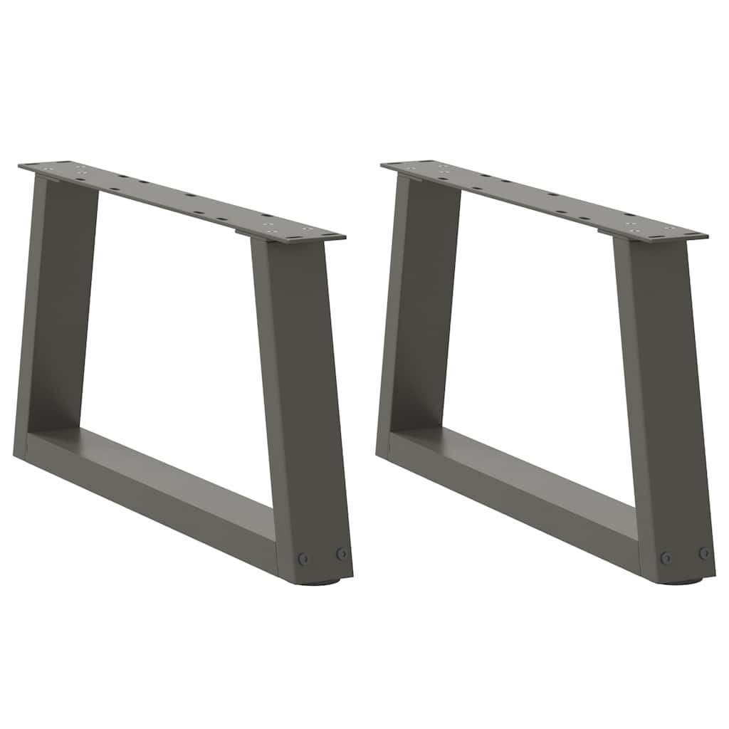 Coffee Table Legs V-Shape 2 pcs Anthracite 50x(30-31.3) cm Steel