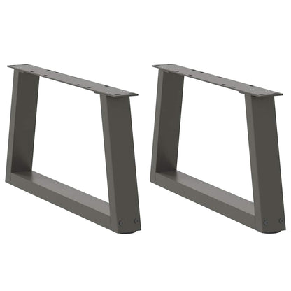 Coffee Table Legs V-Shape 2 pcs Anthracite 50x(30-31.3) cm Steel