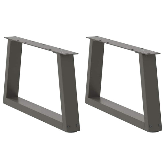 Coffee Table Legs V-Shape 2 pcs Anthracite 50x(30-31.3) cm Steel