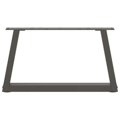 Coffee Table Legs V-Shape 2 pcs Anthracite 50x(30-31.3) cm Steel