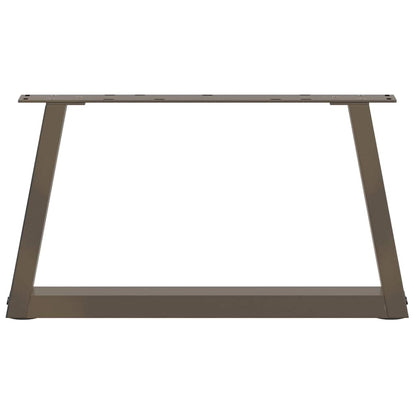 Coffee Table Legs V-Shape 2 pcs Natural Steel 50x(30-31.3) cm Steel