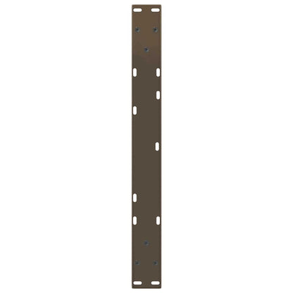 Coffee Table Legs V-Shape 2 pcs Natural Steel 50x(30-31.3) cm Steel