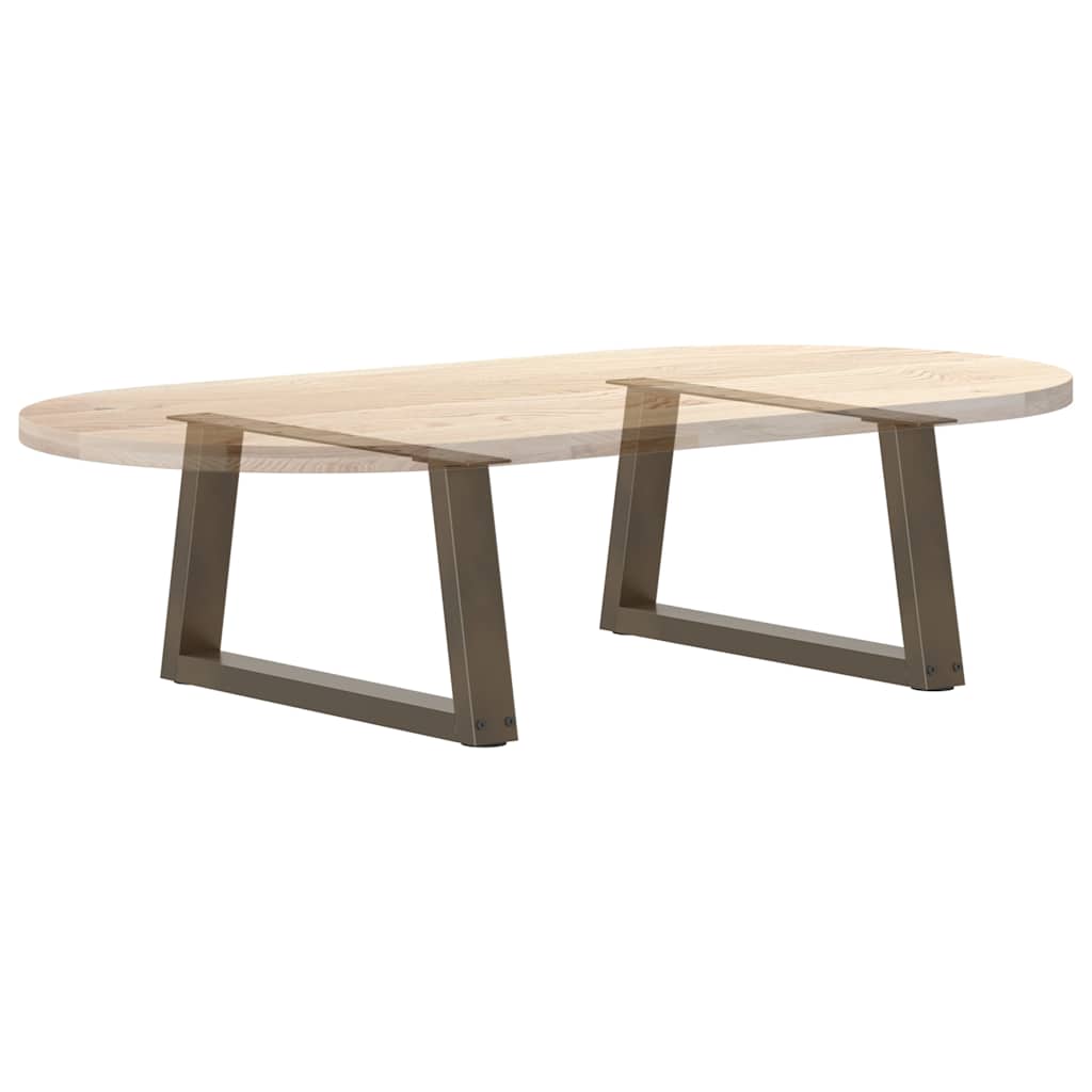 Coffee Table Legs V-Shape 2 pcs Natural Steel 50x(30-31.3) cm Steel
