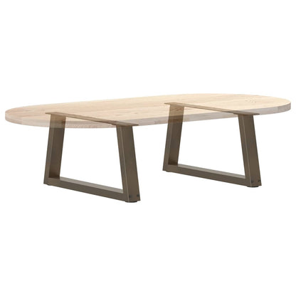 Coffee Table Legs V-Shape 2 pcs Natural Steel 50x(30-31.3) cm Steel
