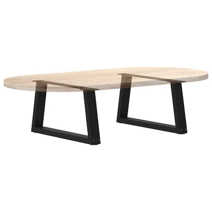 Coffee Table Legs V-Shape 2 pcs Black 60x(30-31.3) cm Steel