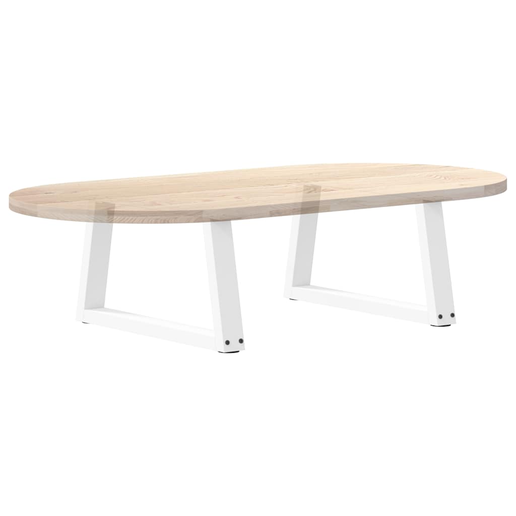 Coffee Table Legs V-Shape 2 pcs White 60x(30-31.3) cm Steel