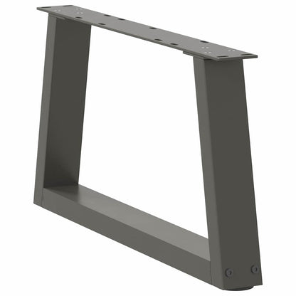 Coffee Table Legs V-Shape 2 pcs Anthracite 60x(30-31.3) cm Steel