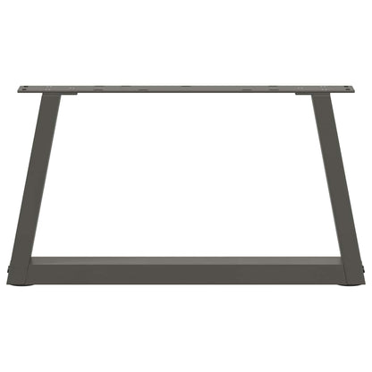 Coffee Table Legs V-Shape 2 pcs Anthracite 60x(30-31.3) cm Steel