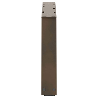 Coffee Table Legs V-Shape 2 pcs Natural Steel 60x(30-31.3) cm Steel