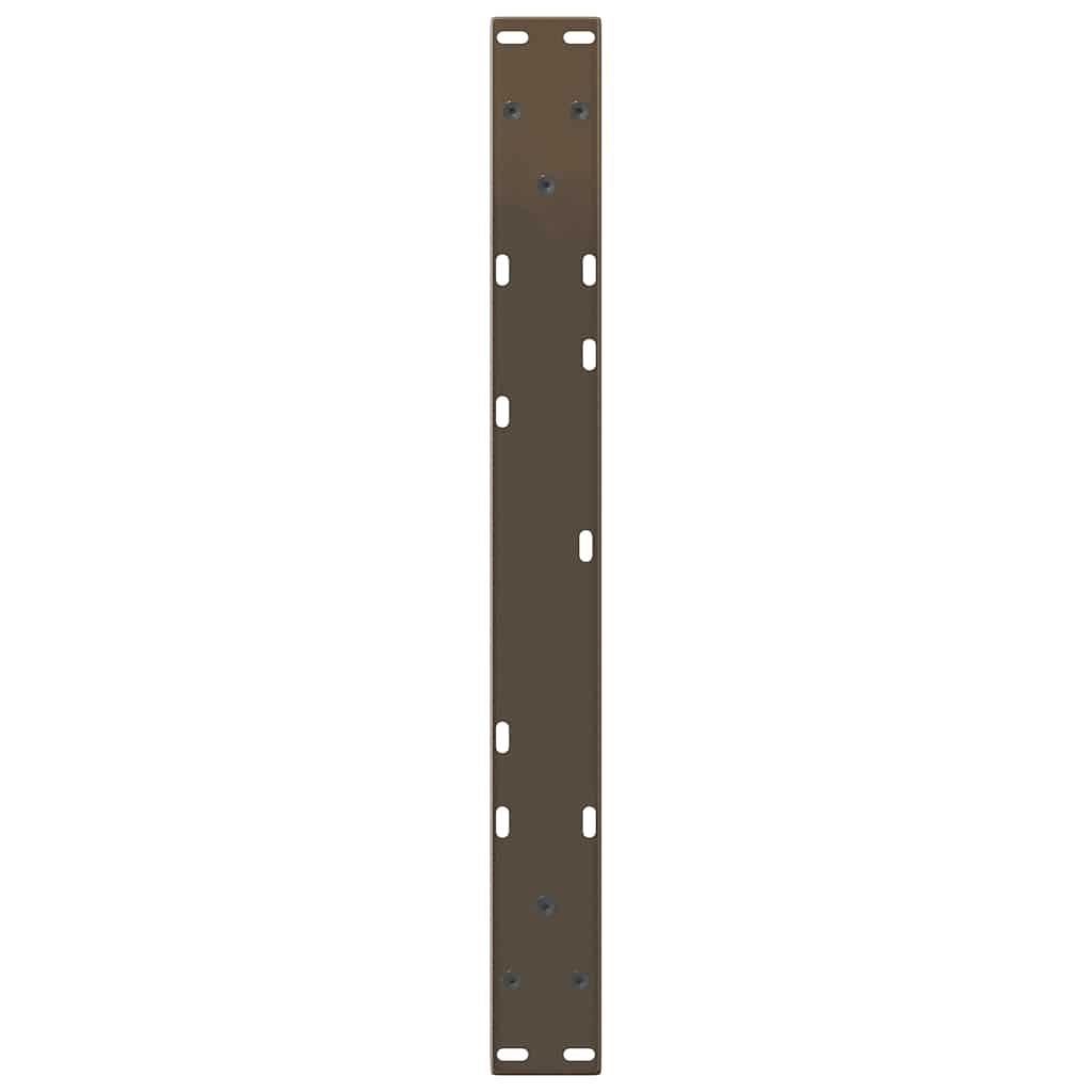 Coffee Table Legs V-Shape 2 pcs Natural Steel 60x(30-31.3) cm Steel