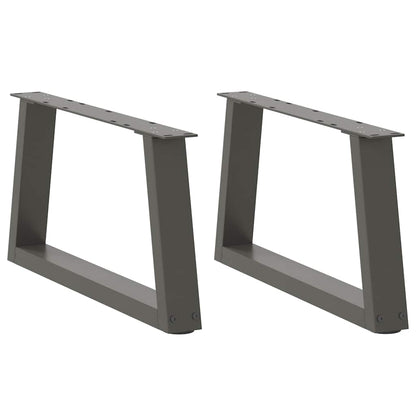 Coffee Table Legs V-Shape 2 pcs Anthracite 70x(30-31.3) cm Steel