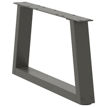 Coffee Table Legs V-Shape 2 pcs Anthracite 70x(30-31.3) cm Steel