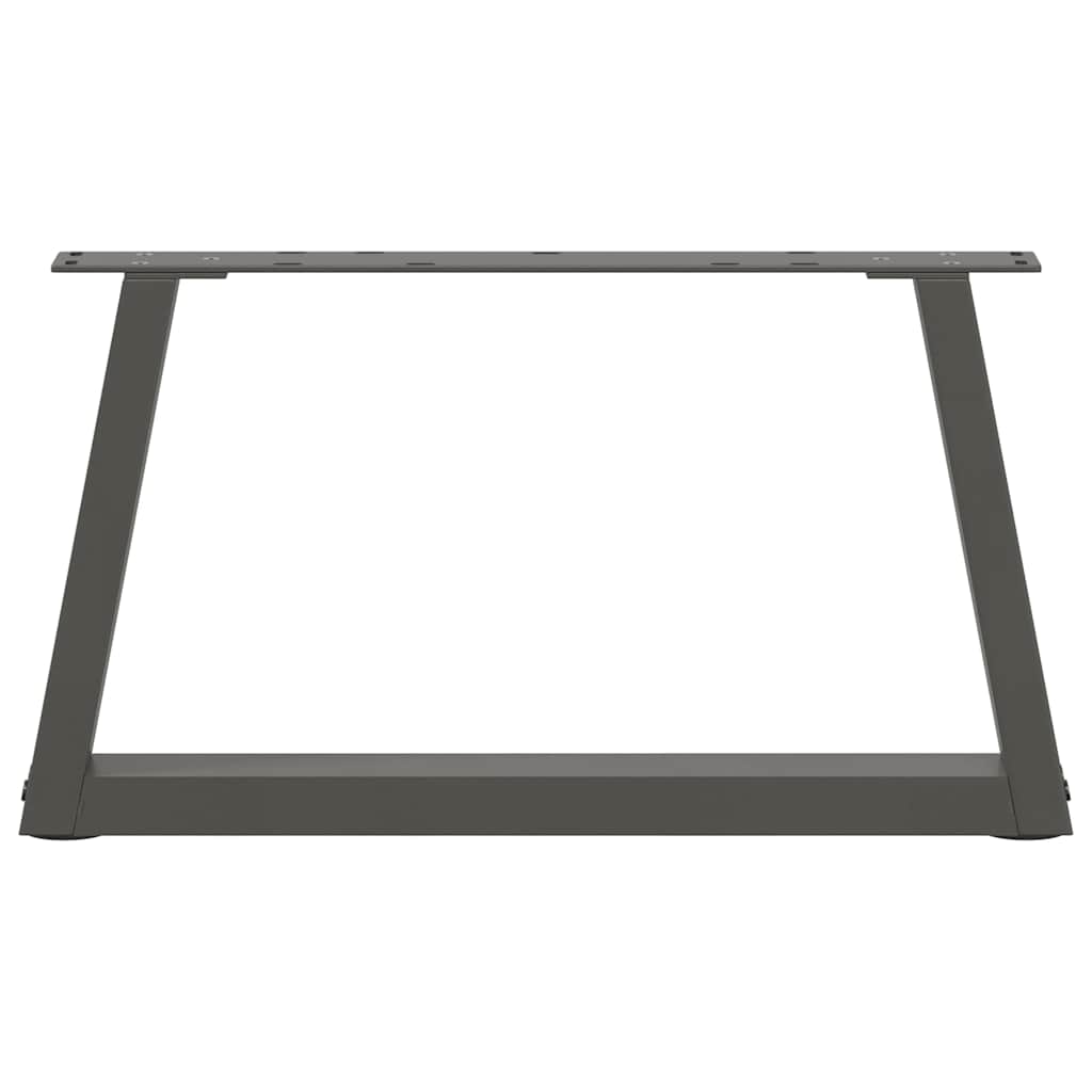 Coffee Table Legs V-Shape 2 pcs Anthracite 70x(30-31.3) cm Steel