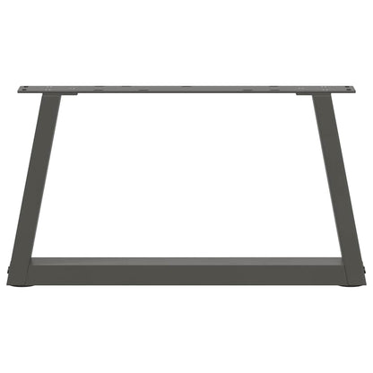 Coffee Table Legs V-Shape 2 pcs Anthracite 70x(30-31.3) cm Steel