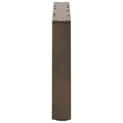 Coffee Table Legs V-Shape 2 pcs Natural Steel 70x(30-31.3) cm Steel