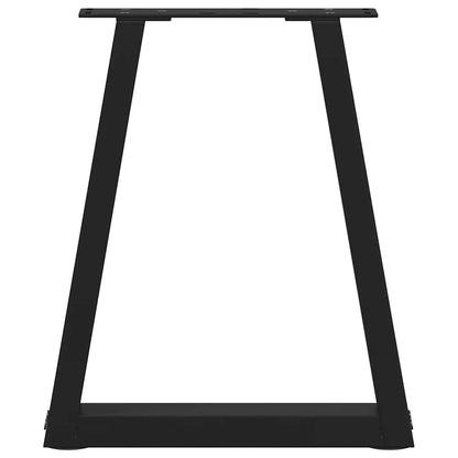 Dining Table Leg | Set of 2 | Black | Powder-coated steel | Medium