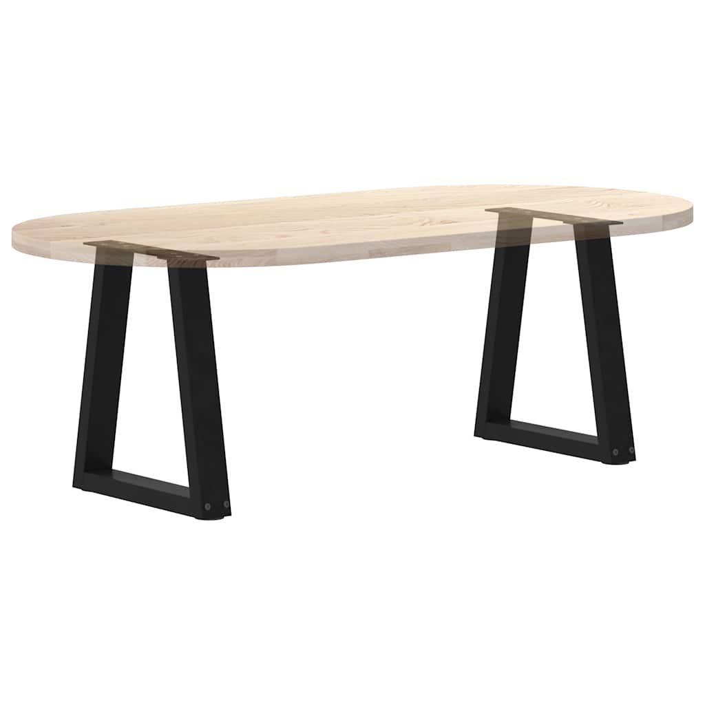Dining Table Leg | Set of 2 | Black | Powder-coated steel | Medium