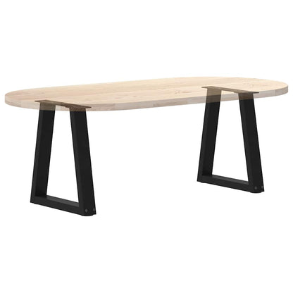 Dining Table Leg | Set of 2 | Black | Powder-coated steel | Medium