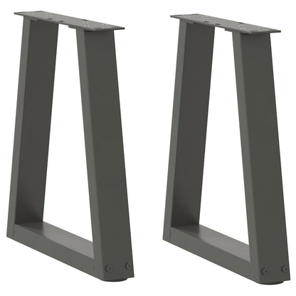 Coffee Table Legs V-Shape 2 pcs Anthracite 28x(42-43.3) cm Steel