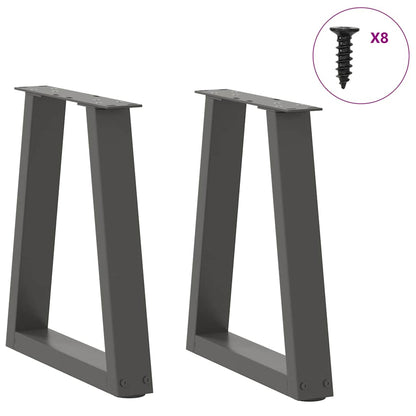 Coffee Table Legs V-Shape 2 pcs Anthracite 28x(42-43.3) cm Steel