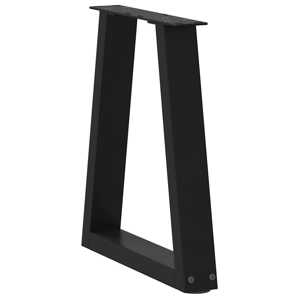 Dining Table Leg | Set of 2 | Black | Powder-Coated Steel