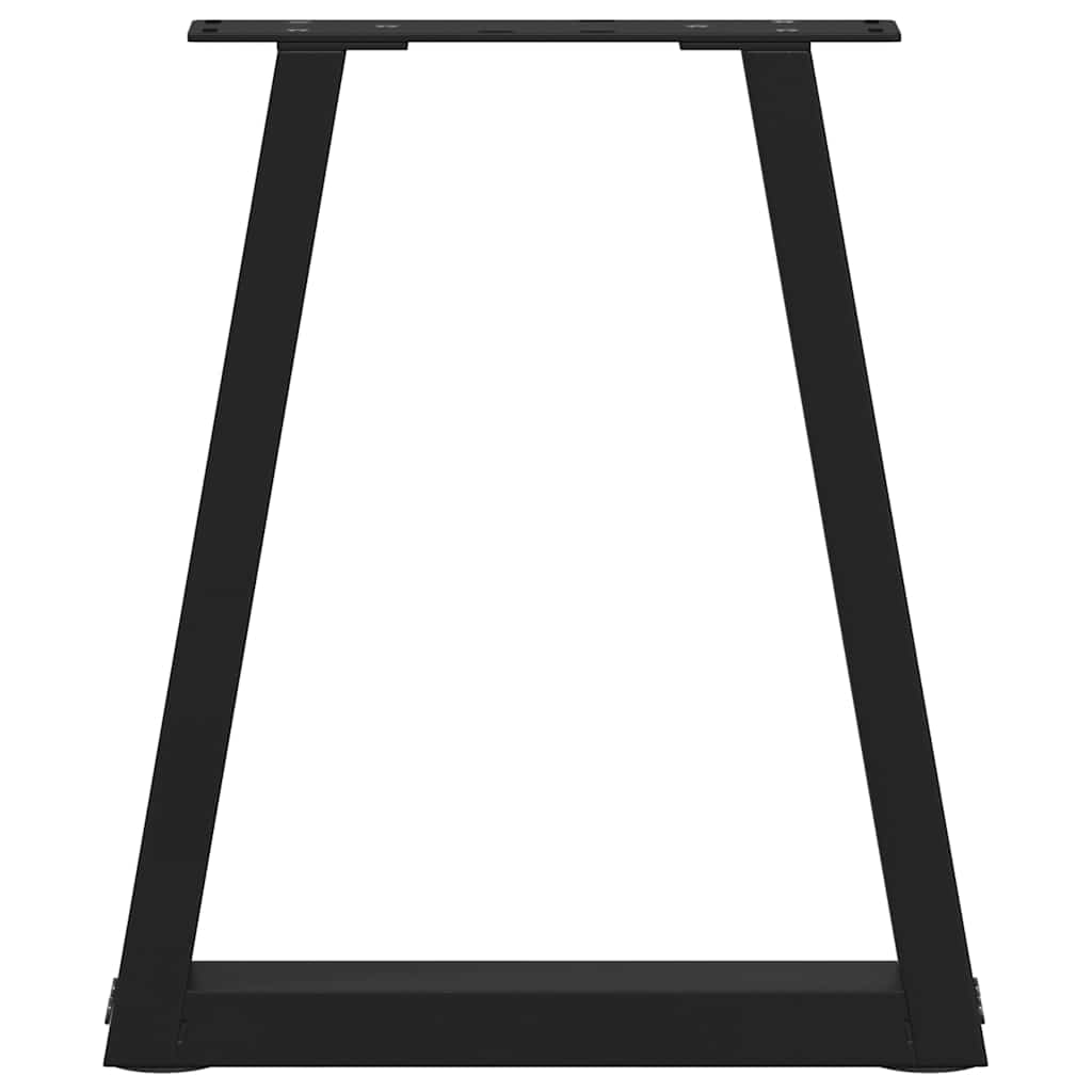Coffee Table Legs V-Shape 2 pcs Black 38x(42-43.3) cm Steel