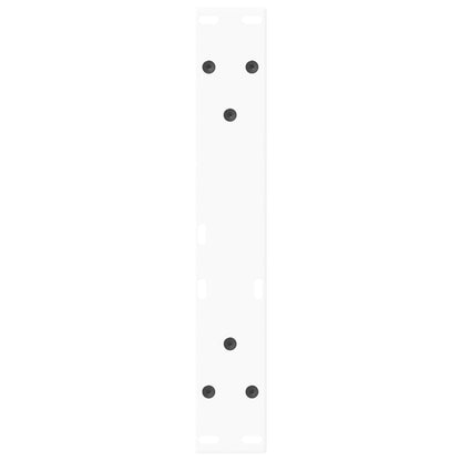 Coffee Table Legs V-Shape 2 pcs White 38x(42-43.3) cm Steel