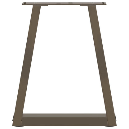 Coffee Table Legs V-Shape 2 pcs Natural Steel 38x(42-43.3) cm Steel