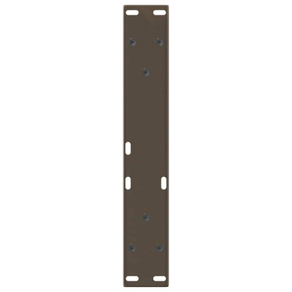 Coffee Table Legs V-Shape 2 pcs Natural Steel 38x(42-43.3) cm Steel