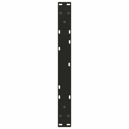 Coffee Table Legs V-Shape 2 pcs Black 50x(42-43.3) cm Steel