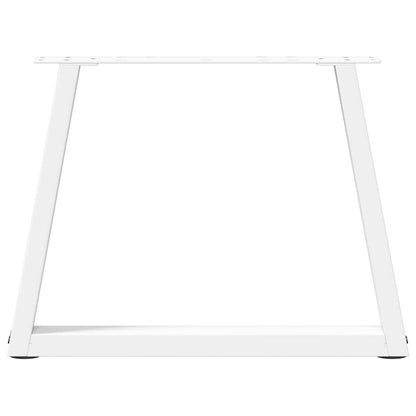 Coffee Table Legs V-Shape 2 pcs White 50x(42-43.3) cm Steel