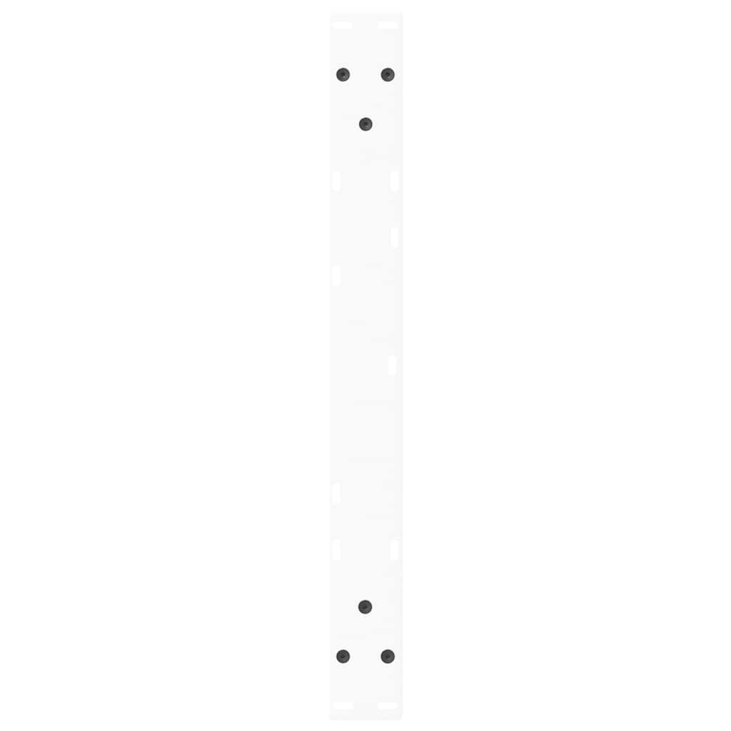Coffee Table Legs V-Shape 2 pcs White 50x(42-43.3) cm Steel